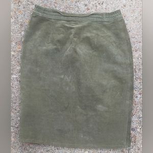 Vintage Don't Stop Leather Skirt